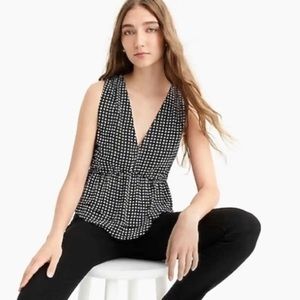 J.crew V Neck Peplum Top